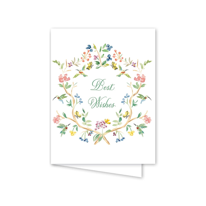 Hummingbird Best Wishes Card