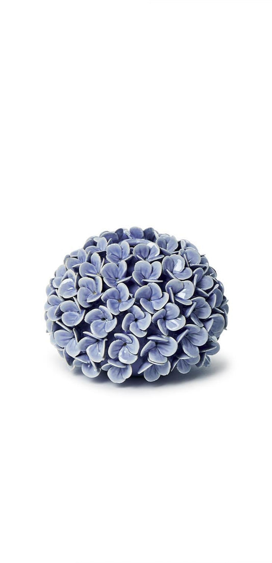 Hydrangea Flower Bud Vase & Taper Candle Holder