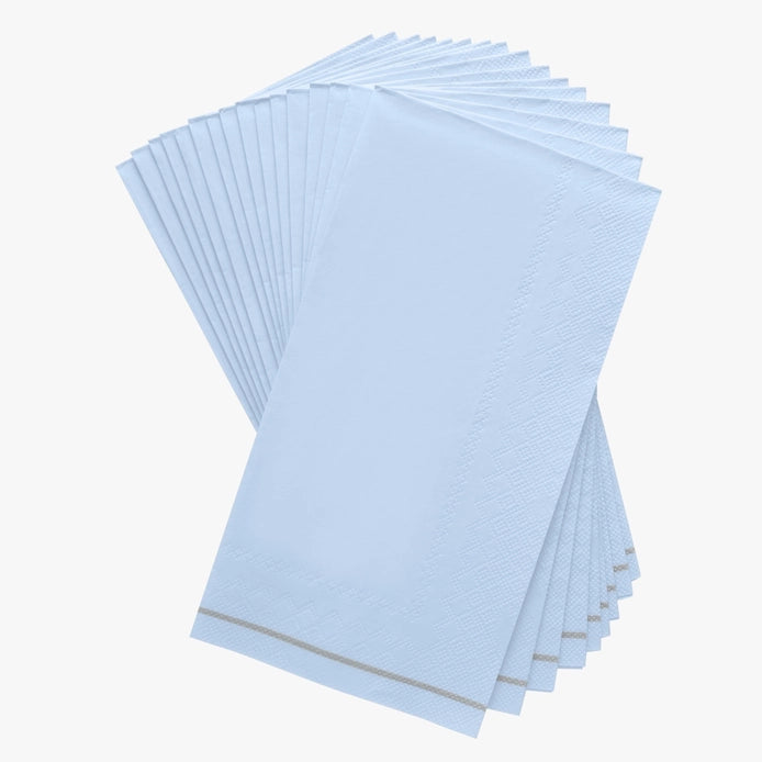 Silver Stripe Guest Paper Napkins