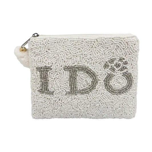 I Do Beaded Coin Pouch
