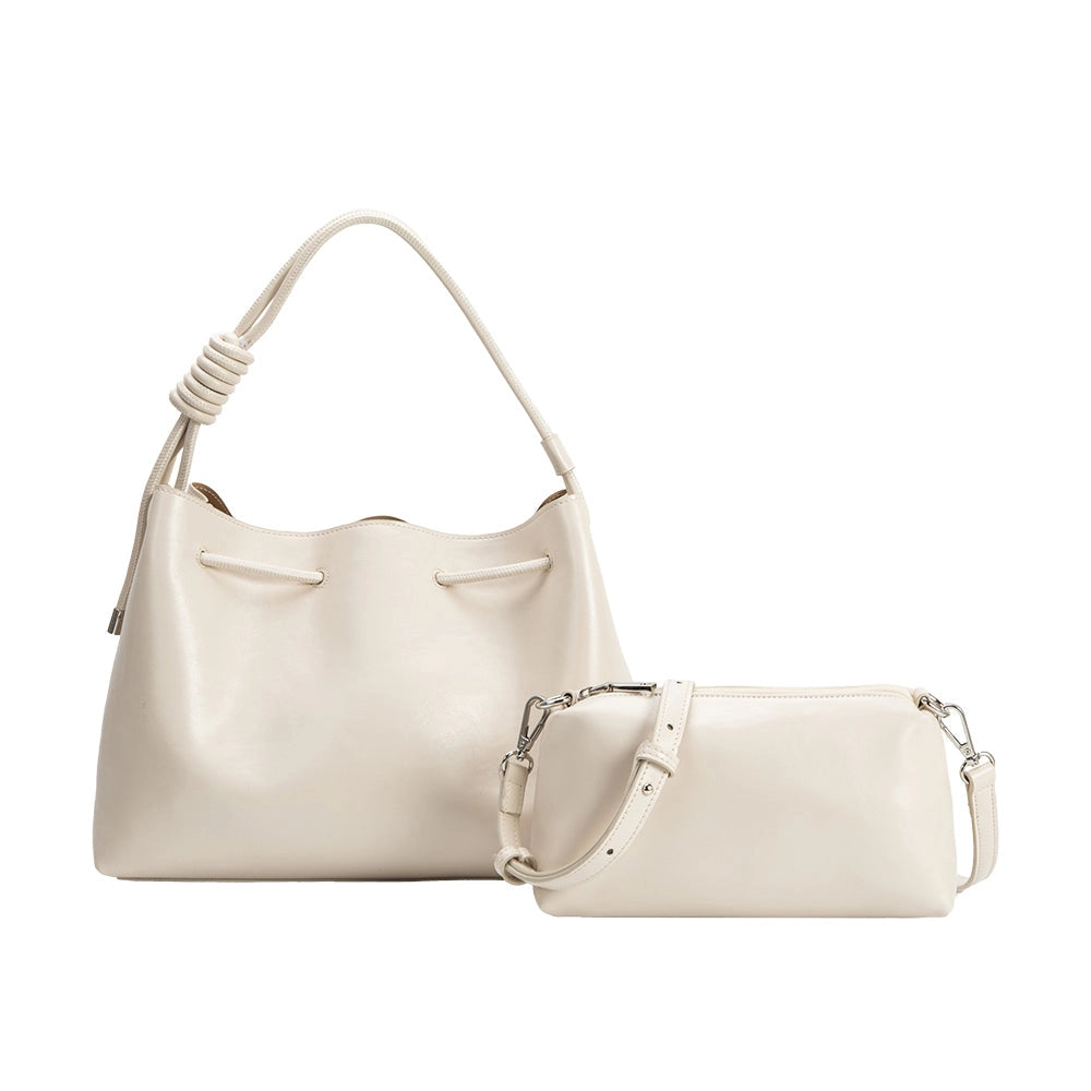 Melie Bianco Margot Ivory Crossbody Bag