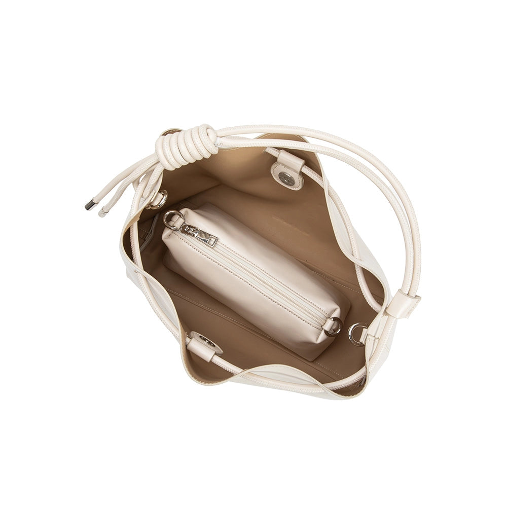 Melie Bianco Margot Ivory Crossbody Bag