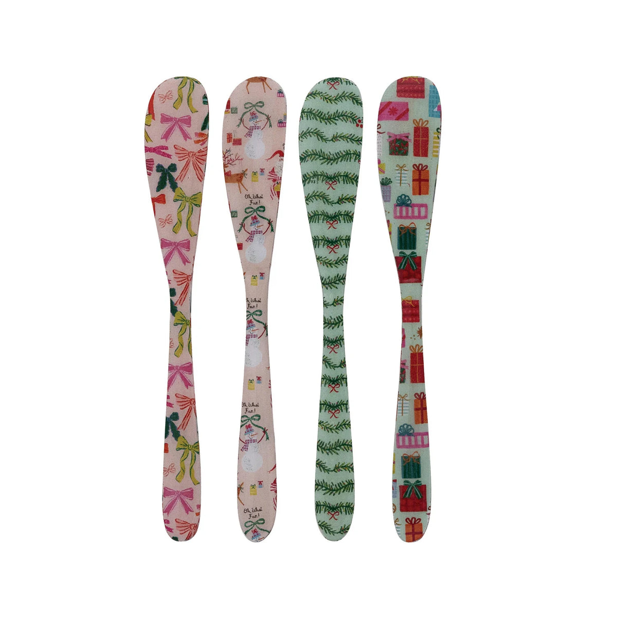 Holiday Enameled Stainless Steel Canapé Knife
