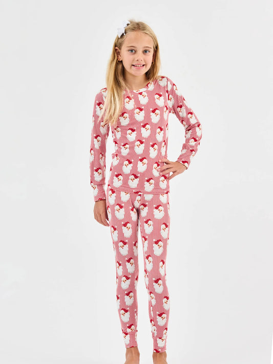 Kids Pajama Set – Santa Baby Red