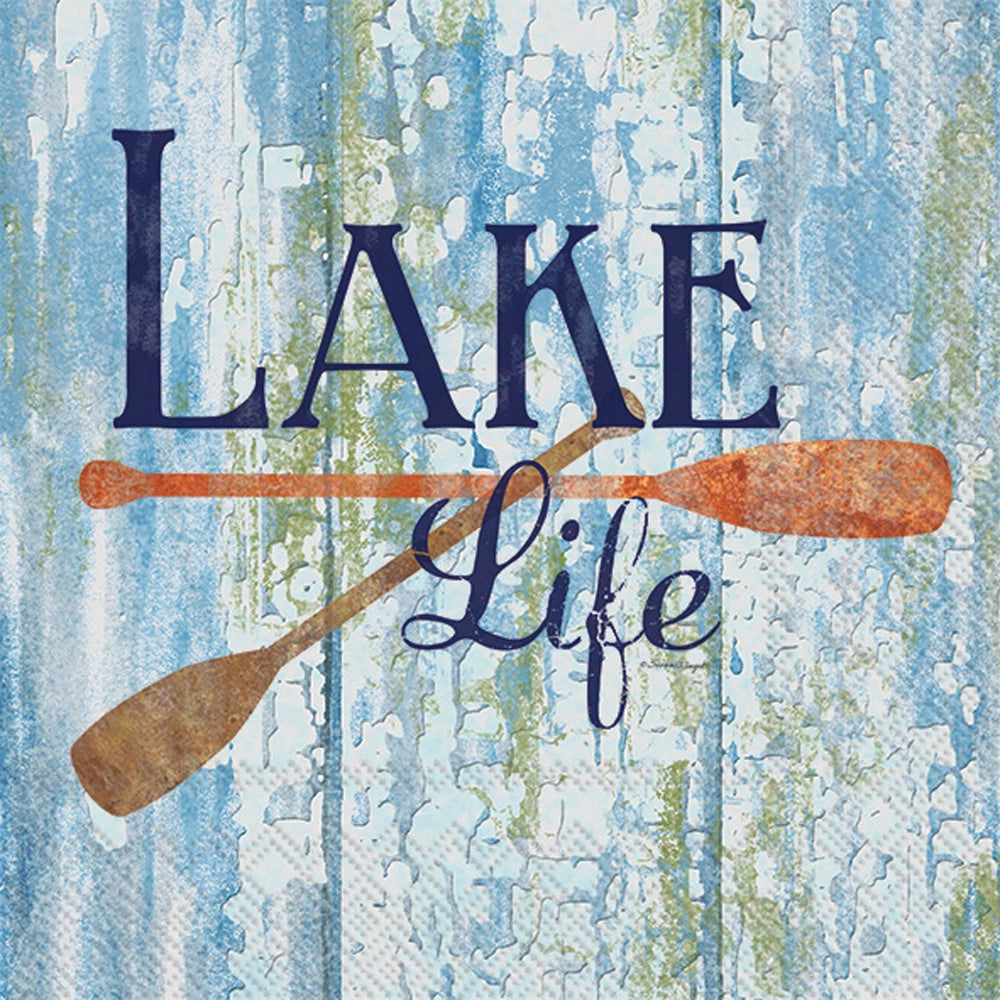 Lake Life Weathered Wood Cocktail Napkins