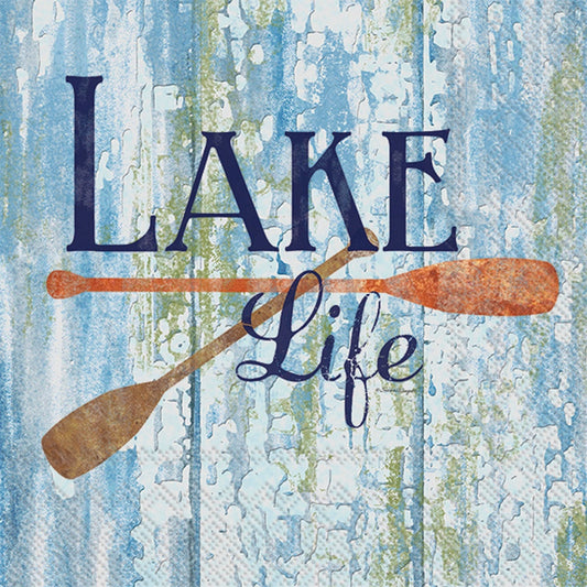 Lake Life Weathered Wood Cocktail Napkins