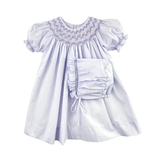 Daygown with Wave Smocking