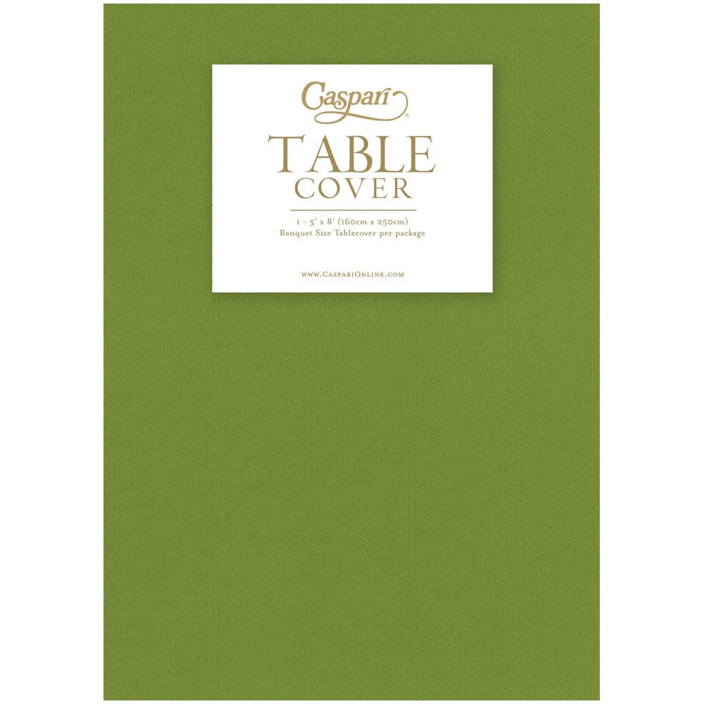 Leaf Green Paper Linen Table Cover
