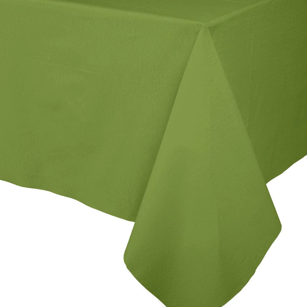 Leaf Green Paper Linen Table Cover