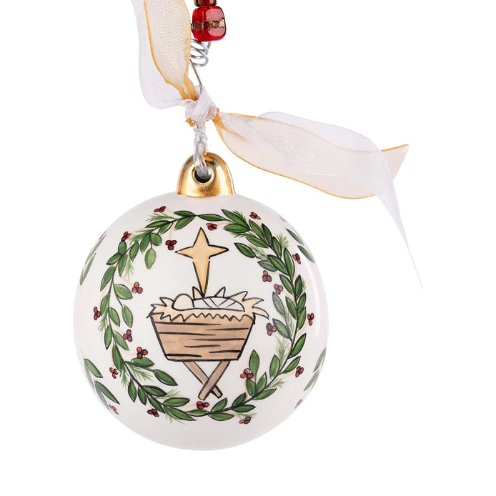 Let Us Adore Him Christmas Ornament