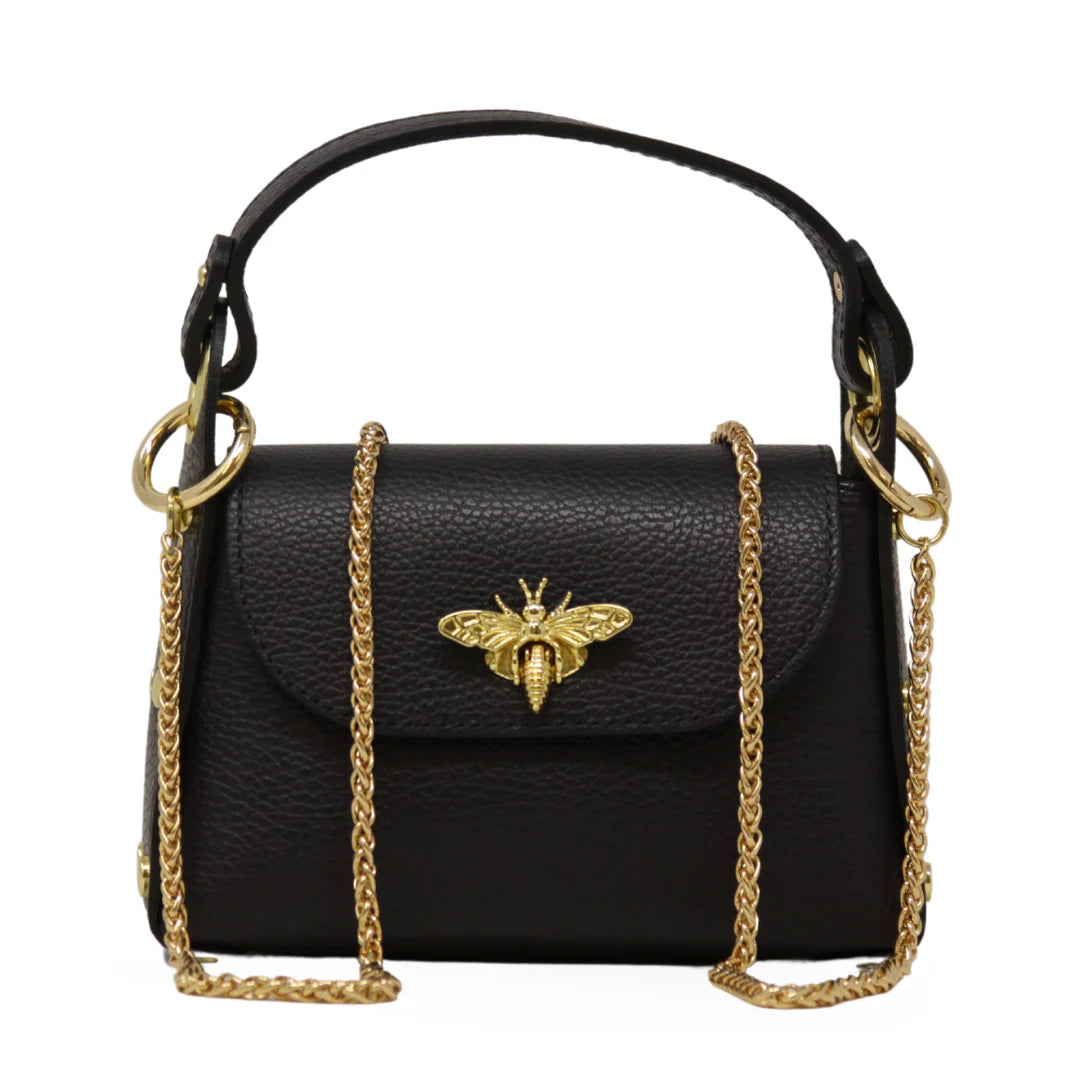 Genuine Italian Leather Bumblebee Mini Bag