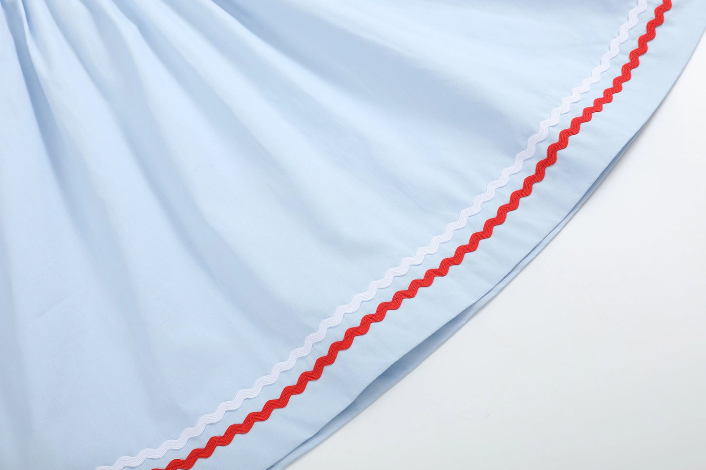Light Blue USA Flag Smocked Dress