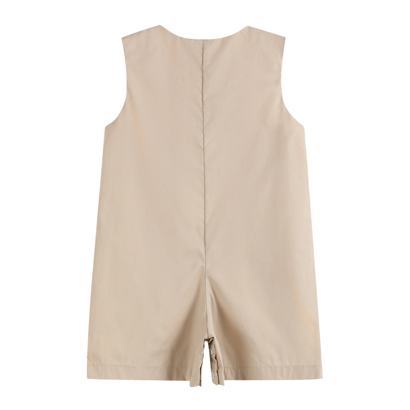 Light Brown Camping Applique Shortall
