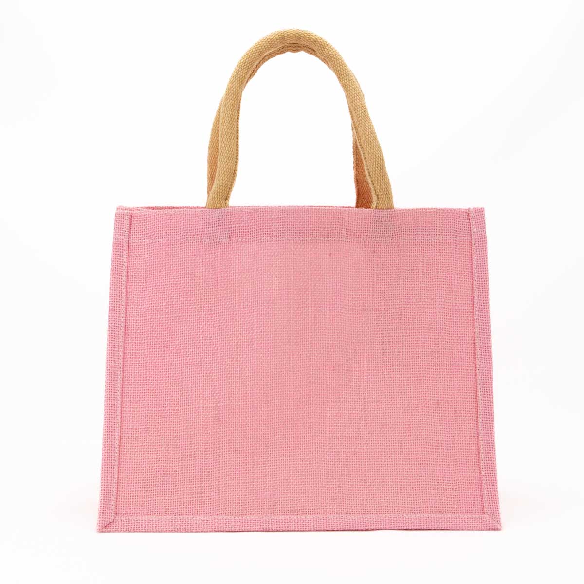 Jute Gift Tote in Light Pink