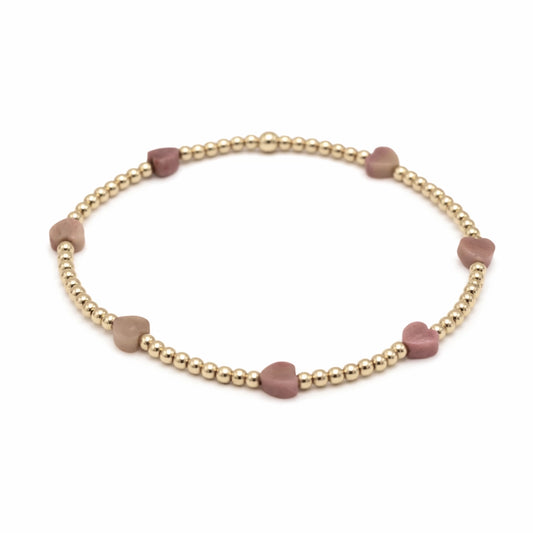 The Love Bracelet in Lilac Natural Stone