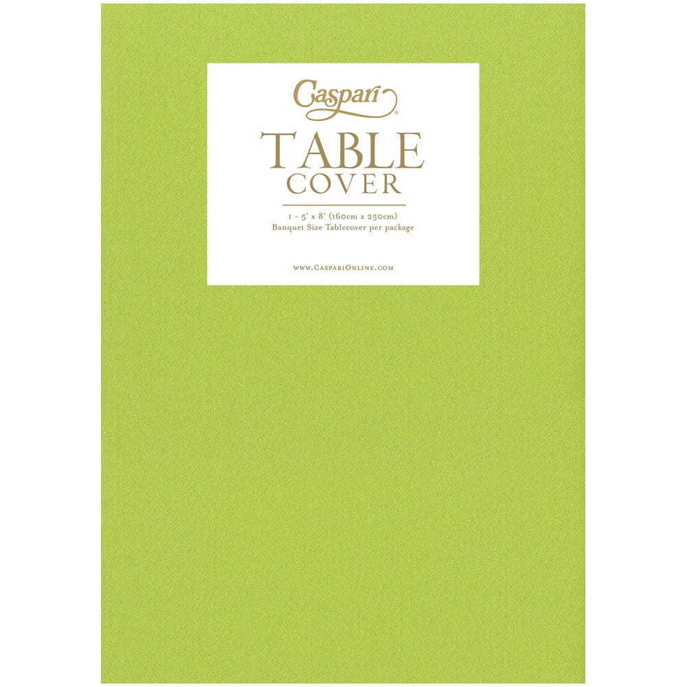 Lime Green Paper Linen Table Cover