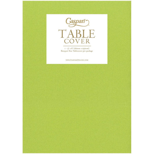 Lime Green Paper Linen Table Cover