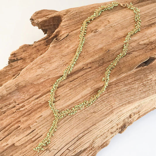 Small Cluster Rosary Drop Necklace