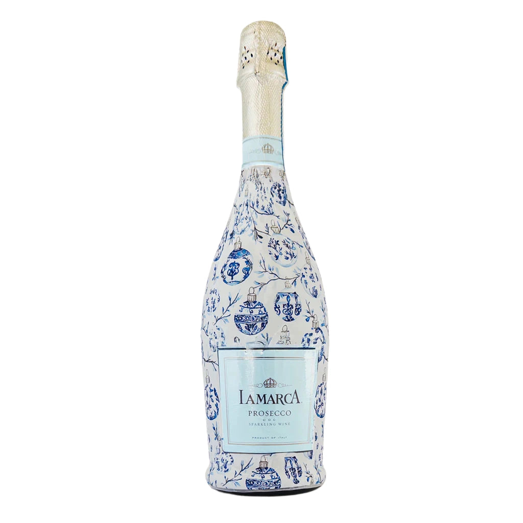 Beau Bottles Prosecco Wrap – Limited Edition Blue Ornaments