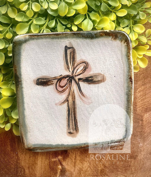 Rosaline Pottery Little Cross Plate