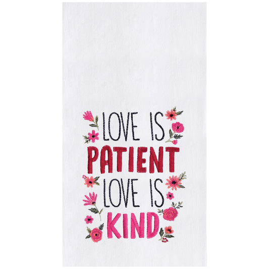 Love Is Patient & Kind Kitchen Towel