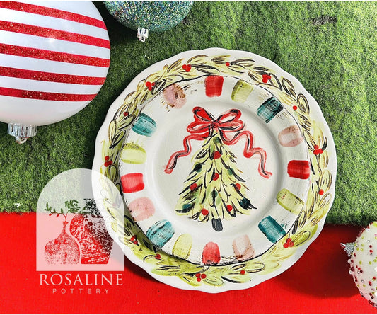 Rosaline Pottery Merry & Bright Salad Plate