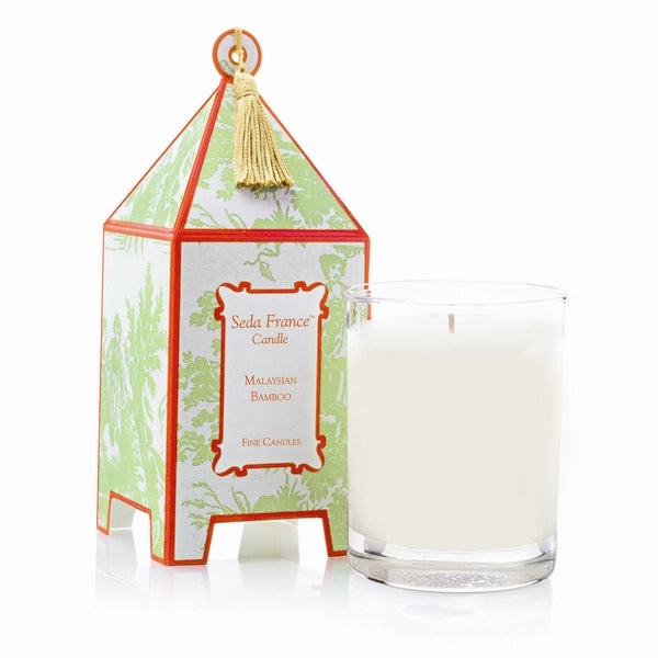 Classic Toile Pagoda Box Candle