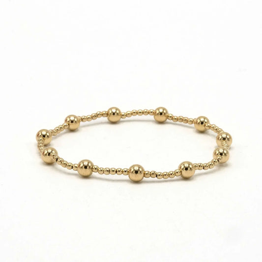 The Malibu 2x5 14k Gold filled Beaded Bracelet