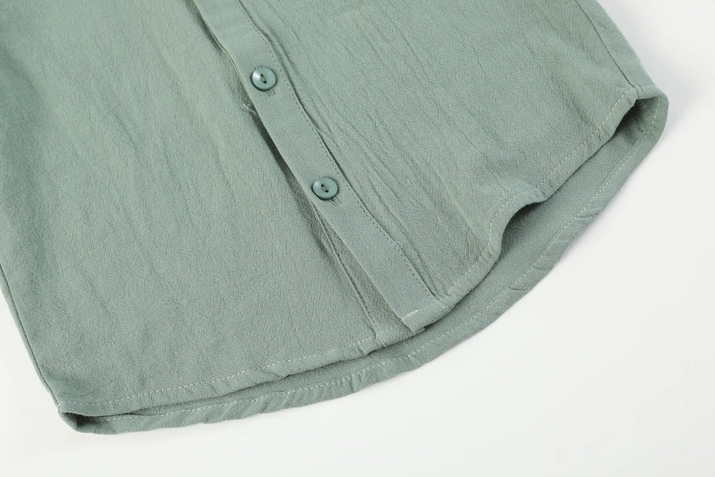 Sage Green Mallard Boys Dress Shirt