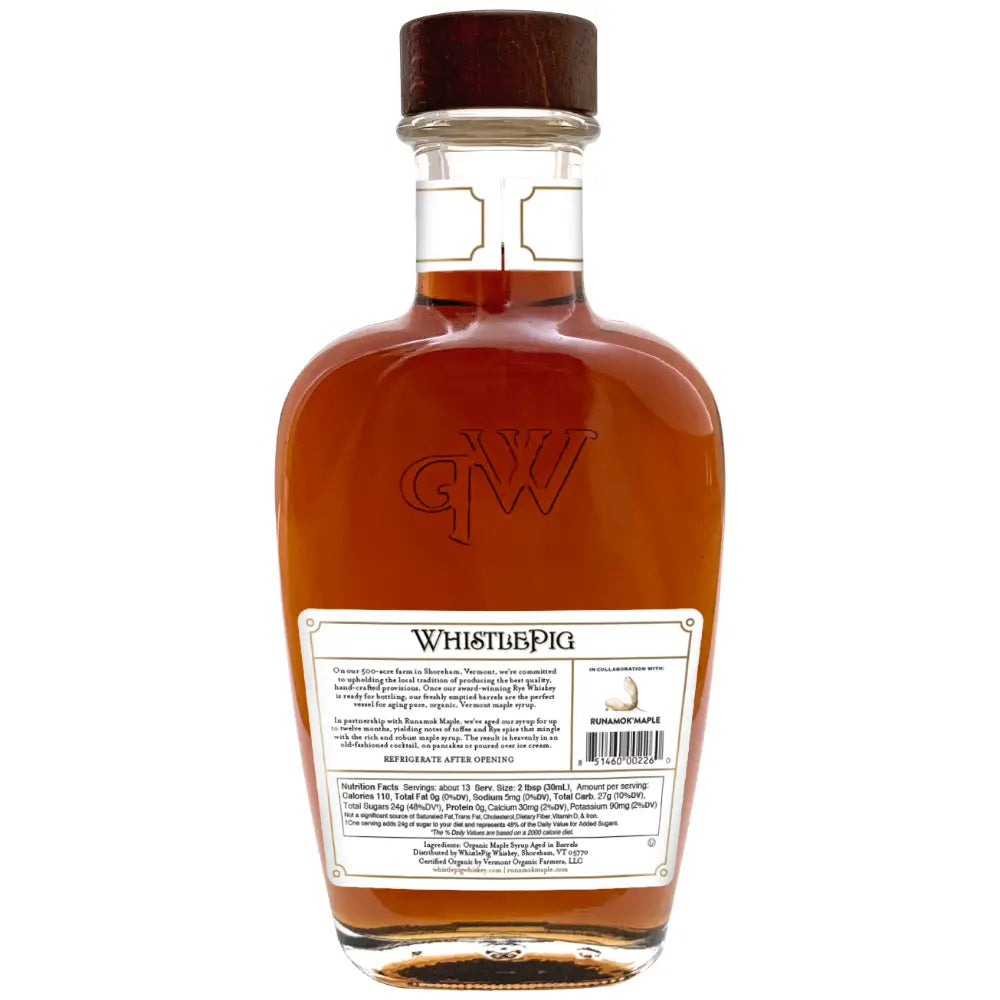WhistlePig® Rye Whiskey Barrel-Aged Maple Syrup