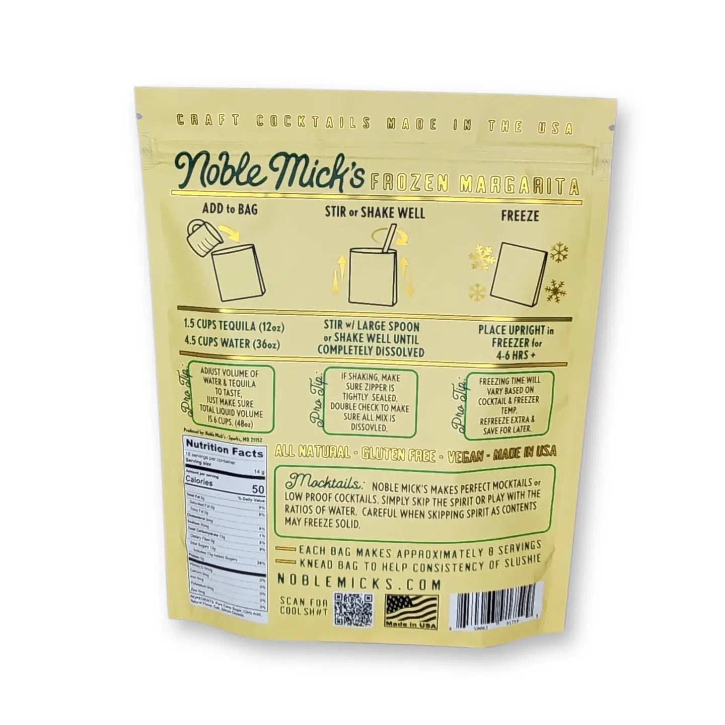 Noble Mick’s Frozen Margarita Cocktail Mix