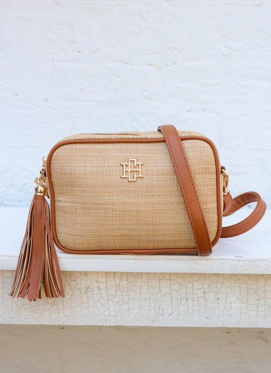 Caroline Hill Margoe Crossbody Natural Camel