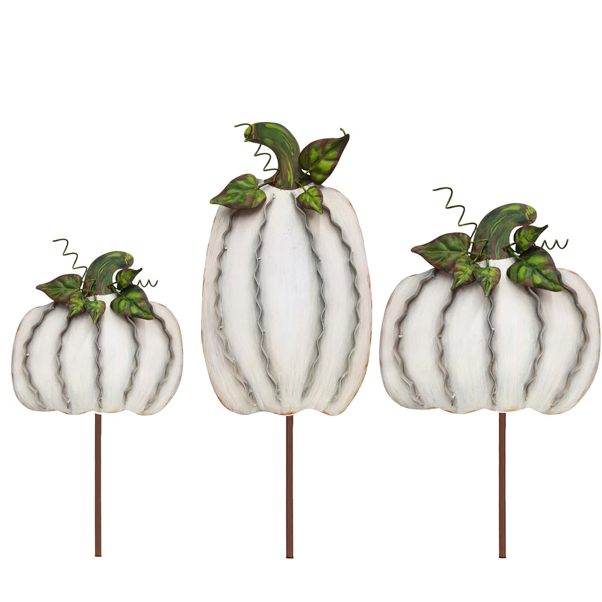 Medium Cream Ribbon Pumpkin