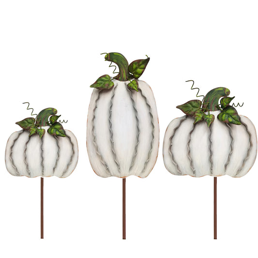 Medium Cream Ribbon Pumpkin