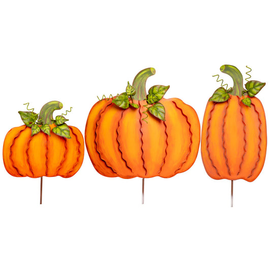 Medium Orange Ribbon Pumpkin