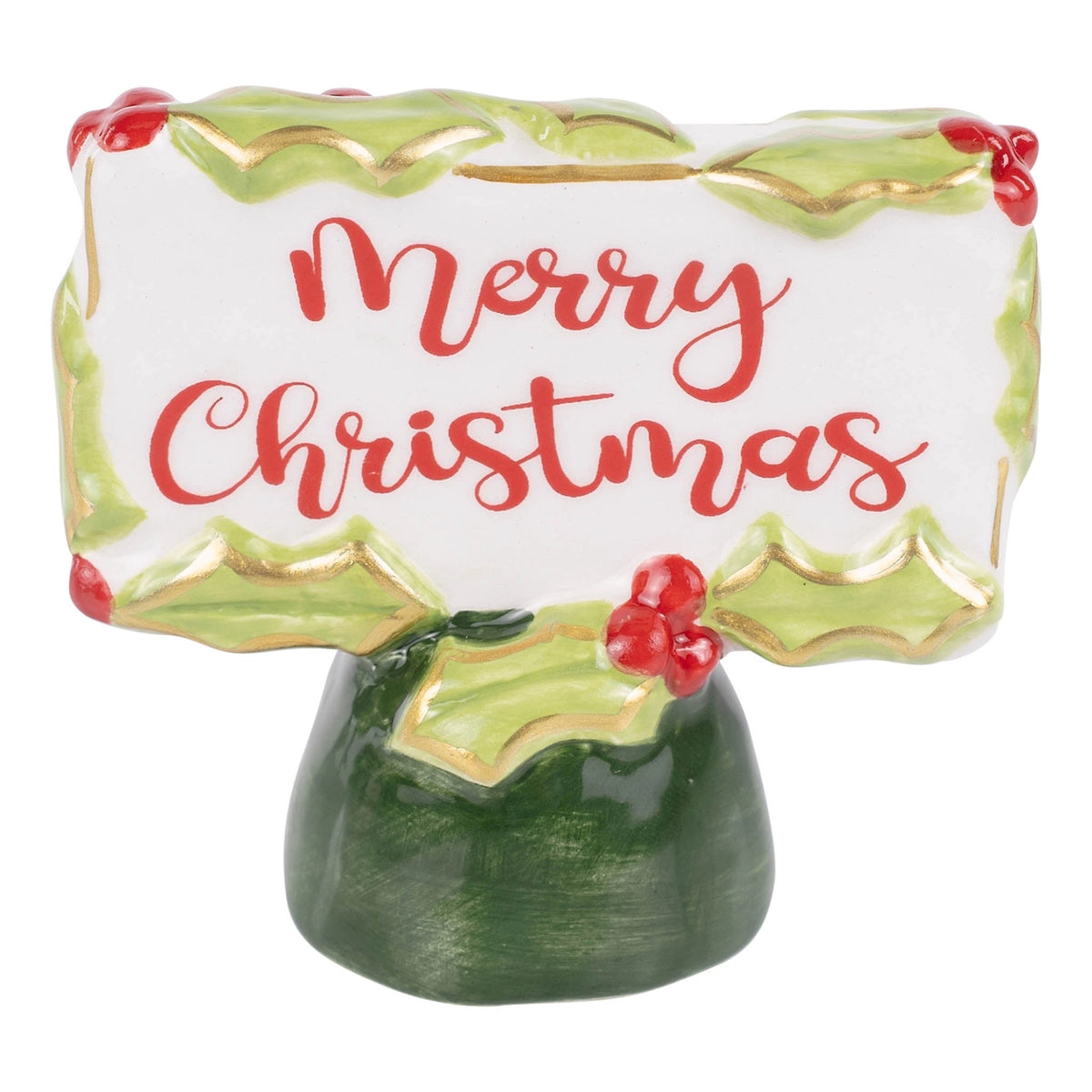 Glory Haus Merry Christmas Holly Charcuterie Topper