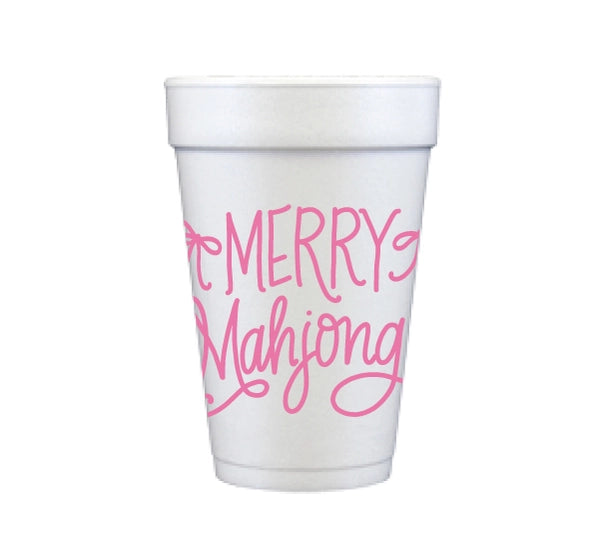 Merry Mahjong Foam Cups