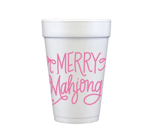 Merry Mahjong Foam Cups