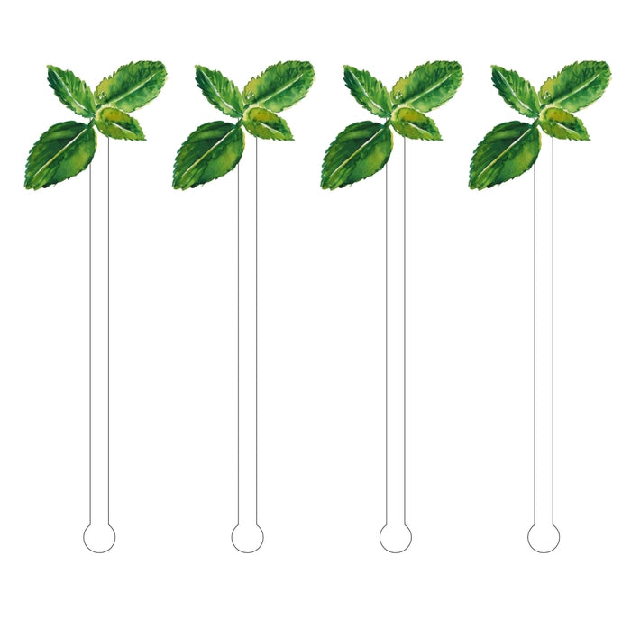 Mint Acrylic Stir Sticks