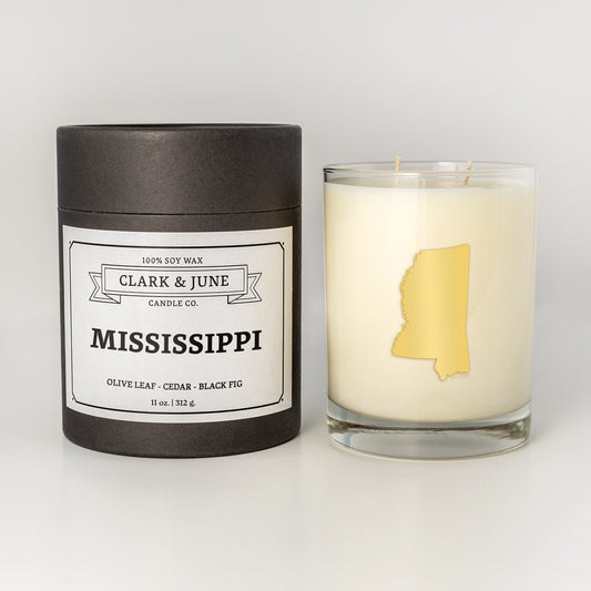 Mississippi Cocktail Glass Candle
