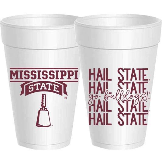 Mississippi State Foam Cups