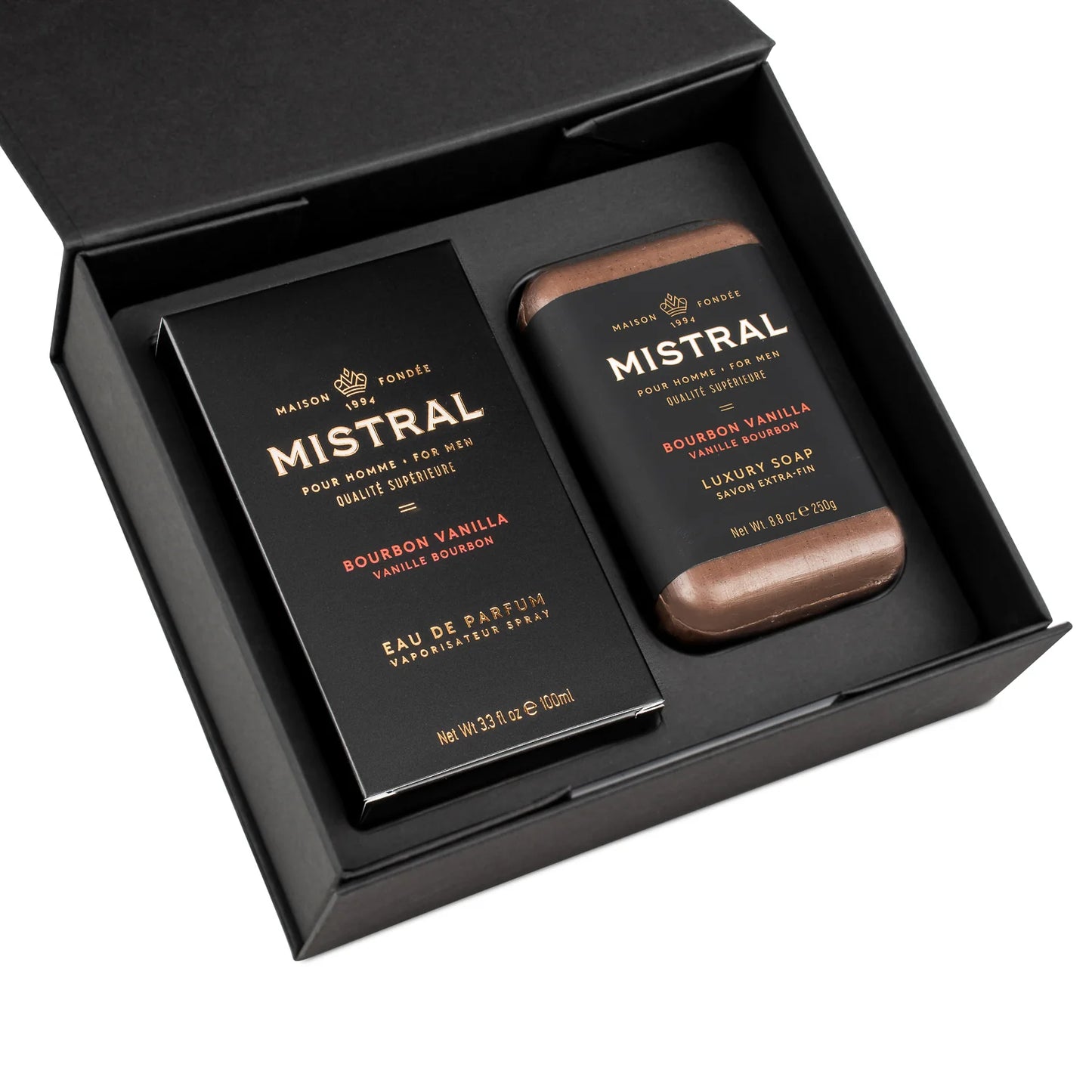 Mistral Bourbon Vanilla Eau de Parfum & Bar Soap Gift Set