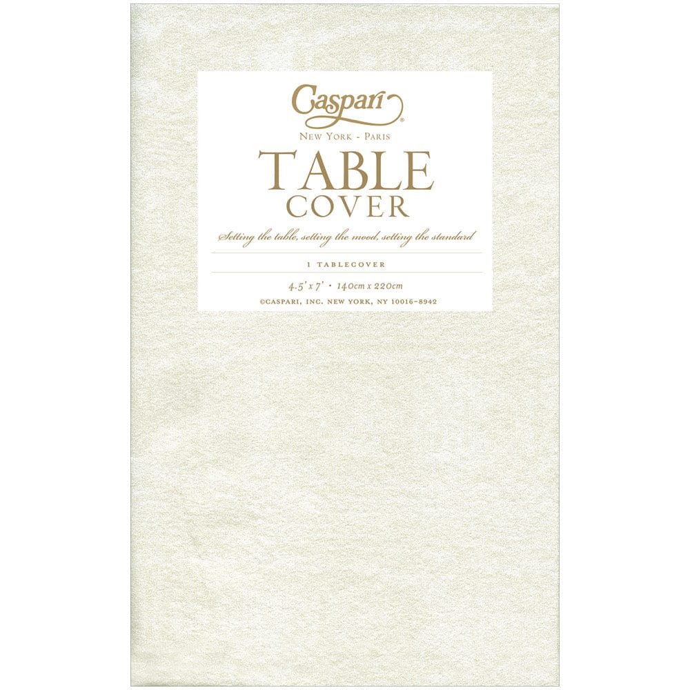 Moiré Ivory Paper Linen Table Cover