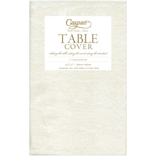 Moiré Ivory Paper Linen Table Cover