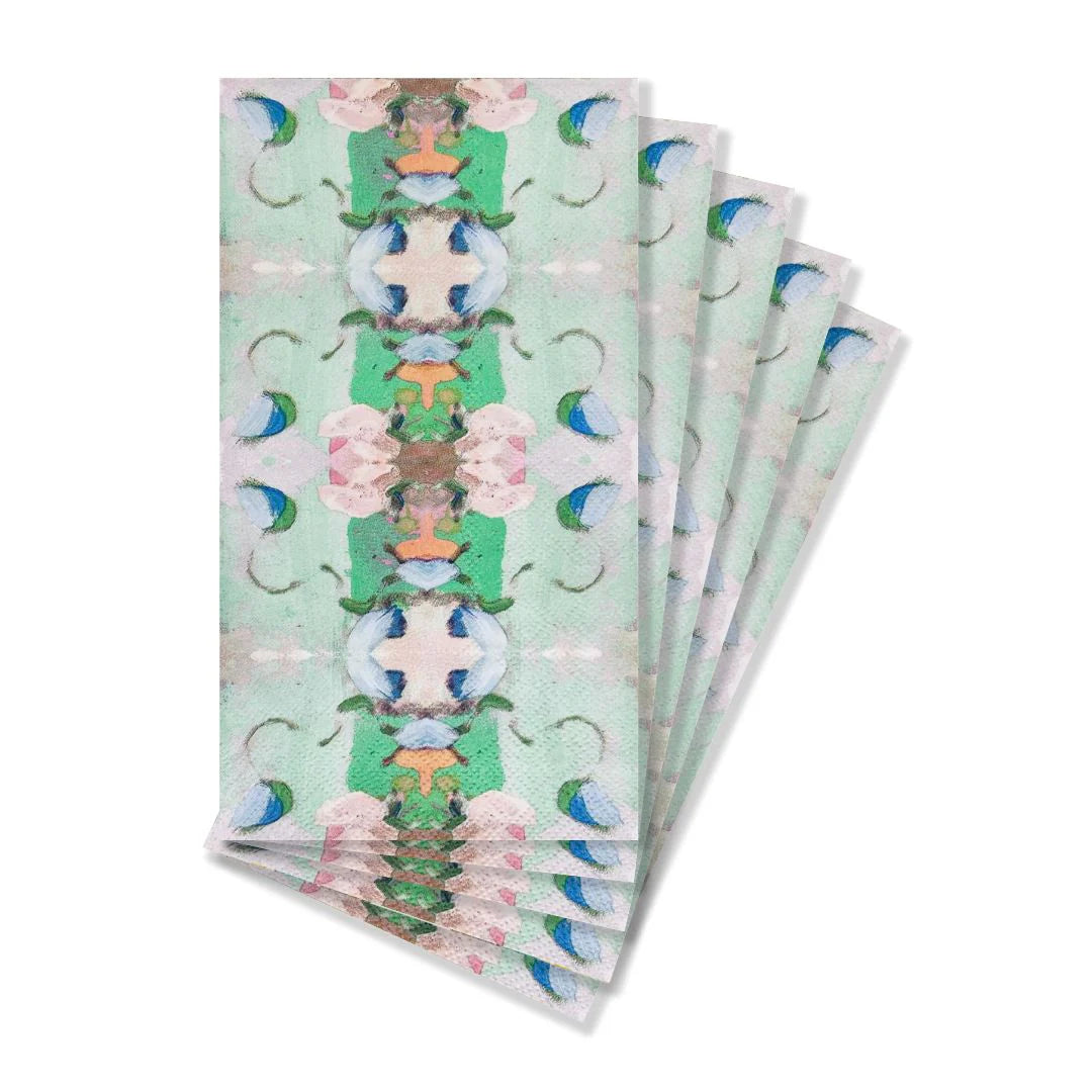 Laura Park Designs Monet's Garden Green Guest Towels