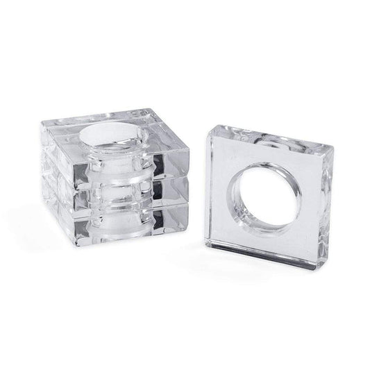 Set of 4 Acrylic Napkin Rings