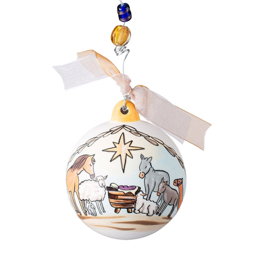 Nativity Thrill of Hope Ball Ornament