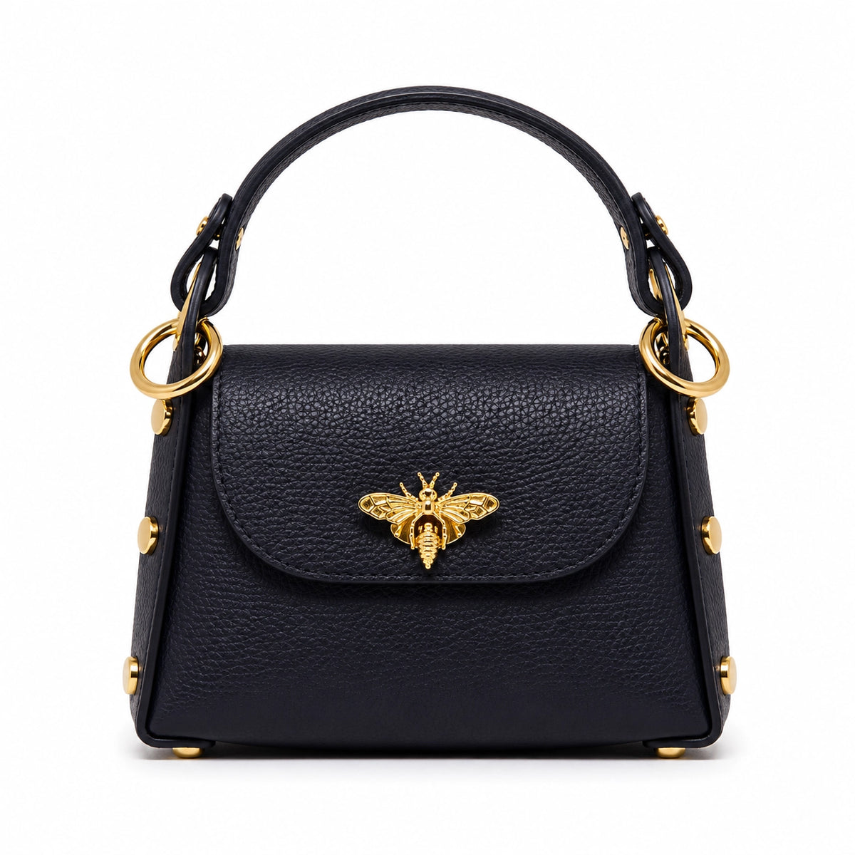 Genuine Italian Leather Bumblebee Mini Bag