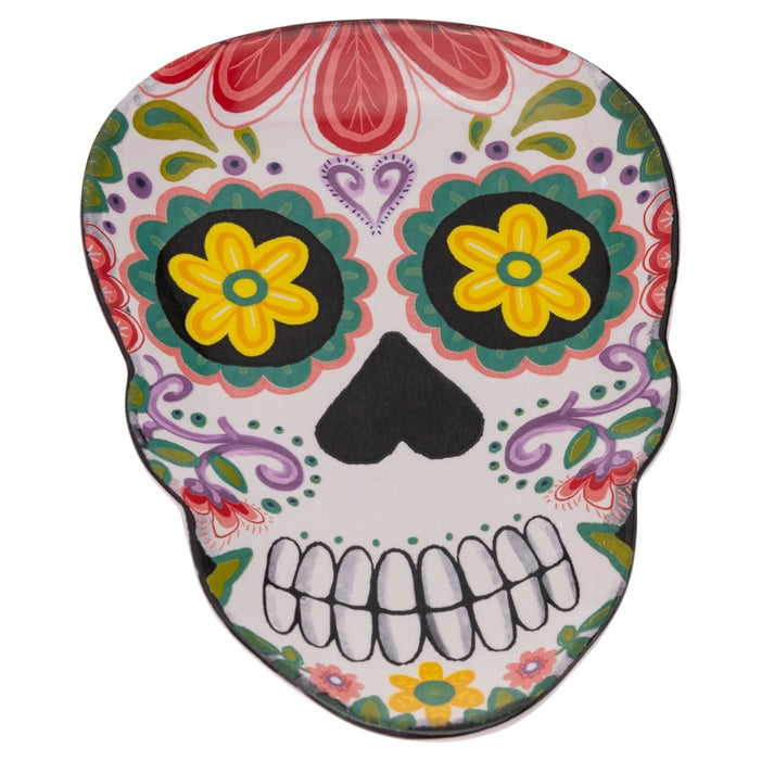 No Vida Cantina Skull Ceramic Plate