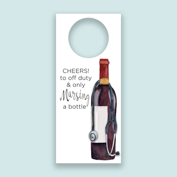 Nursing Wine Tag